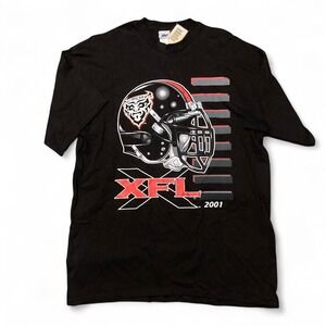 Deadstock 2001 XFL San Francisco Demons Helmet tee vintage XL/22